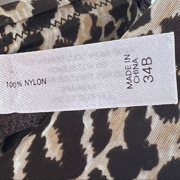 Euc-victoria Secret Very Sexy Leopard Plunging Push Up Bra CamisoleTop Size 34B - Picture 15 of 16